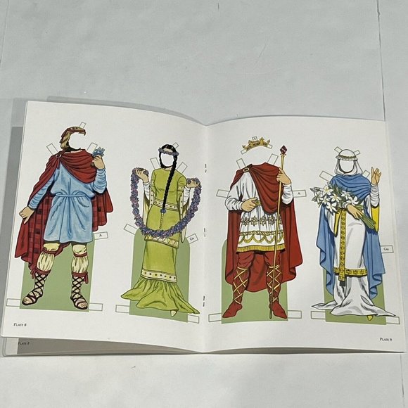 Vintage 2002 Camelot Paper Doll Book Uncut Tom Tierney 10 Dolls 22 Costumes - Picture 9 of 12